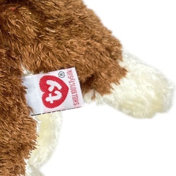 Vintage Ty Rescue the St. Bernard Puppy Dog Plush 13” Retro 100% Silk 2000 - Picture 3 of 8